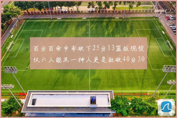 百分百命中率砍下25分13篮板现役仅六人能及一神人更是狂砍40分30篮板大三元